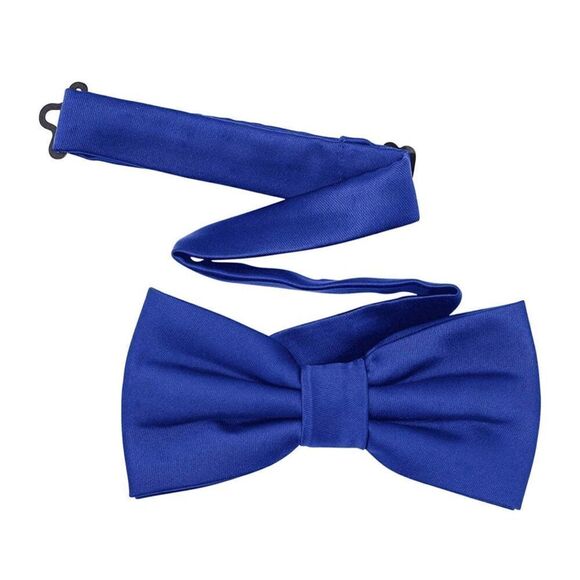 NEW 6 Blue Men's Pre-Tied Satin Formal Tuxedo Adjustable Satin Bow Tie - Picture 1 of 2